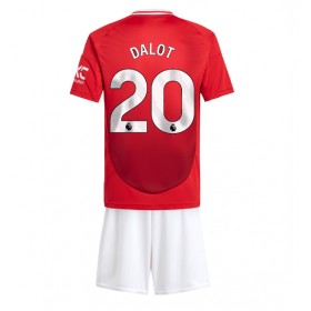 Manchester United Diogo Dalot #20 Heimtrikot 2024-25 Kurzarm (+ kurze hosen)